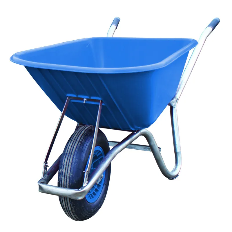 Carrimore 120 Litre Stable Wheelbarrow - Puncture Proof - Blue